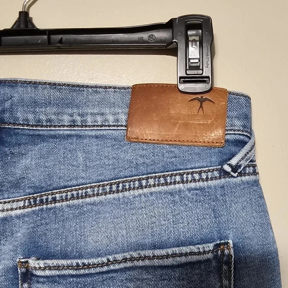 Serra by Joie Rucker Denim Shorts Women's Size 27 Button Fly Blue Distressed - Picture 3 of 8